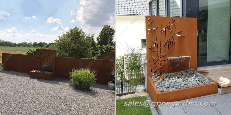corten steel pond water fountains corten steel pond water fountains