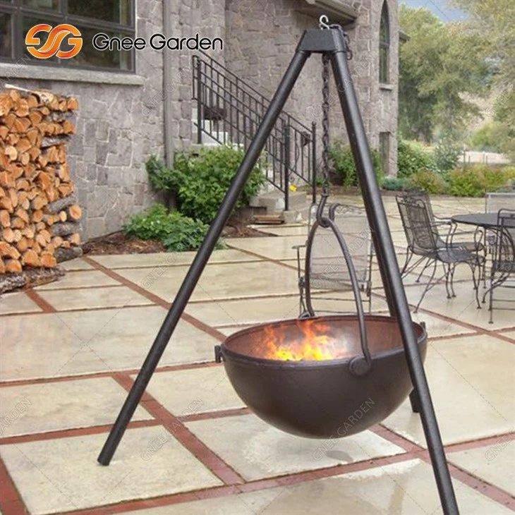 Black Painted Steel BBQ Grill Barbecue