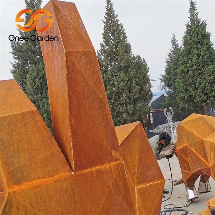 Corten Steel outdoor garden sculpture