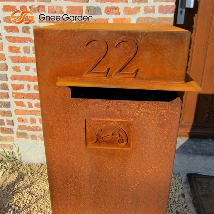 Corten Mail Box With Post Letter Postal Boxes