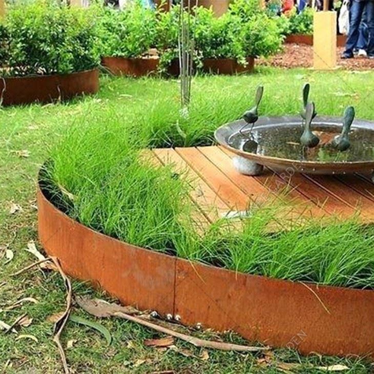 Corten Steel Flower Pot Decorative Raised Outdoor Garden Grow Beds