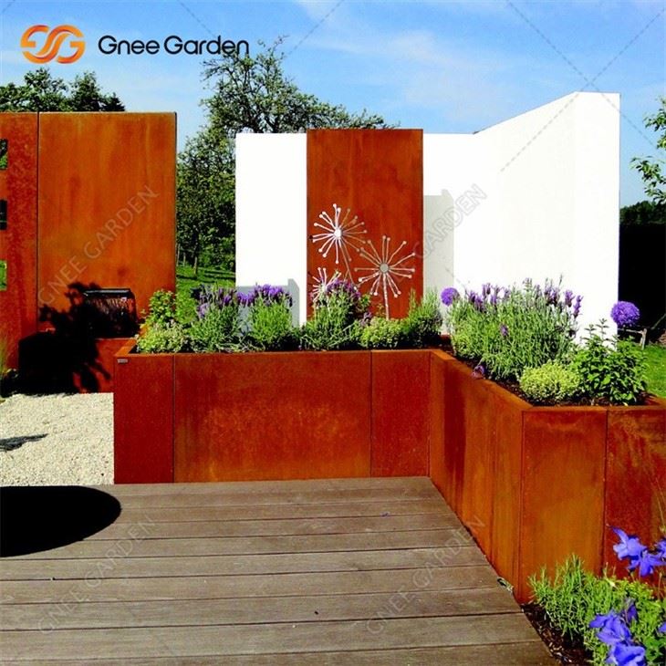 Custom Corten Steel Screen Garden Decoration