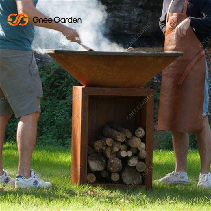 High Quantity Corten Steel Rusty BBQ Grill