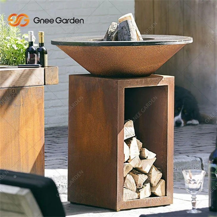 High Quantity Corten Steel Rusty BBQ Grill