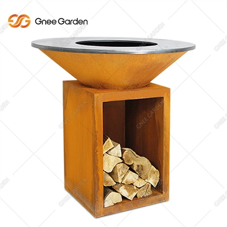 High Quantity Corten Steel Rusty BBQ Grill