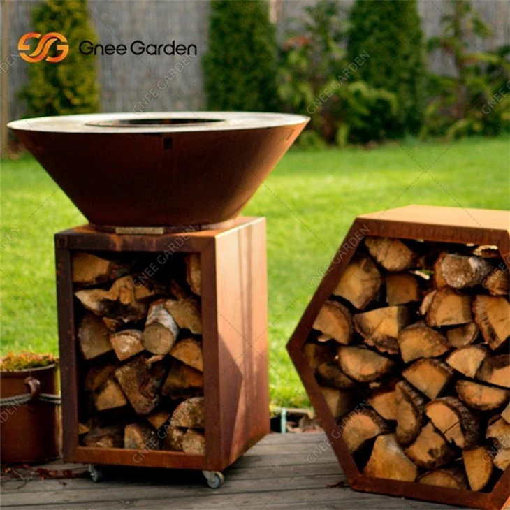 High Quantity Corten Steel Rusty BBQ Grill