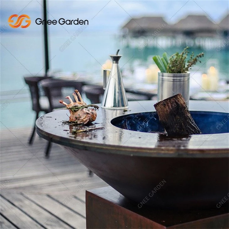 High Quantity Corten Steel Rusty BBQ Grill