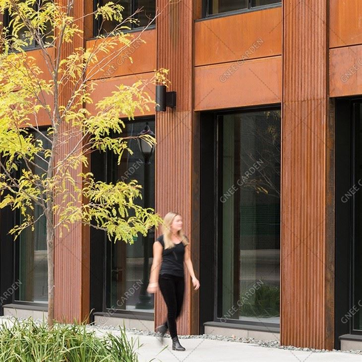 Most Popular Corten Steel Facade Building Panels Cladding Material