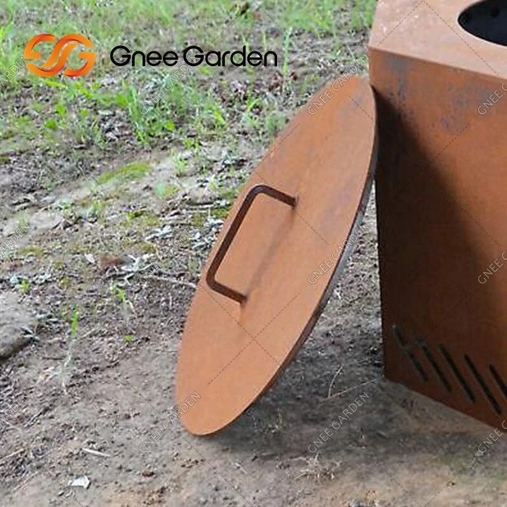 Outdoor Grill Fire Pit Combo Rustic Outdoor Steel Fire Pit