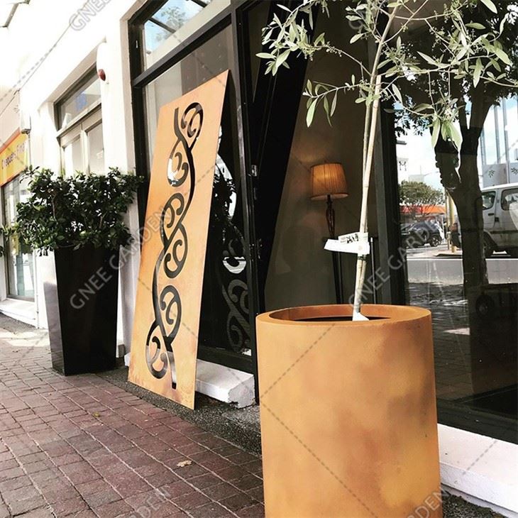 Outdoor Planter Garden Corten Steel Rectangular Planter Box