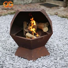 Barbacoa americana d'acer Corten