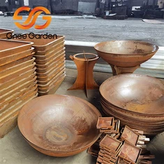 Barbacoa de carbó d'acer Corten