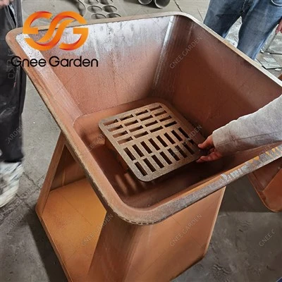 Grill de carbó barata d'acer Corten