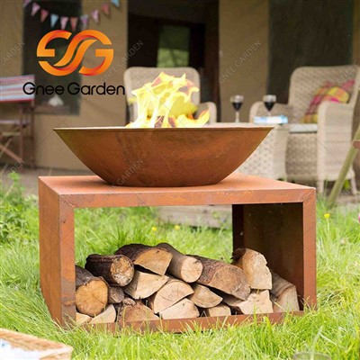 Foc de metall d'acer corten