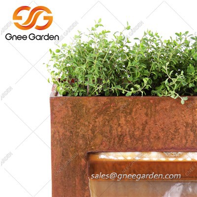 Característica d'aigua de l'estany d'acer Corten