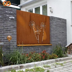 Pantalla d'acer corten decorativa per al jardí de la vila personalitzada