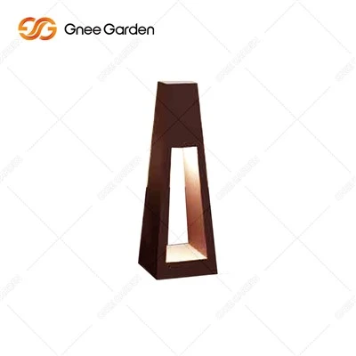 Il·luminació exterior d'acer Corten marroquí solar, il·luminació LED de jardí, paret de llum LED exterior per a l'hotel domèstic