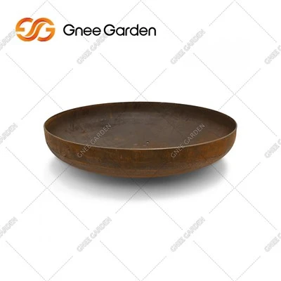 Foguera exterior d'acer Corten de fusta personalitzada