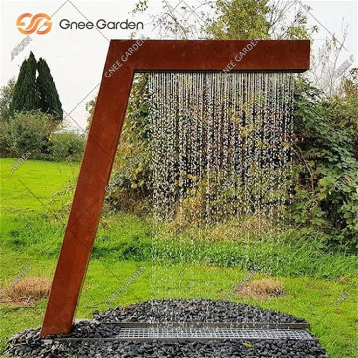 Water Fountain Garden Rain Curtain Waterfall