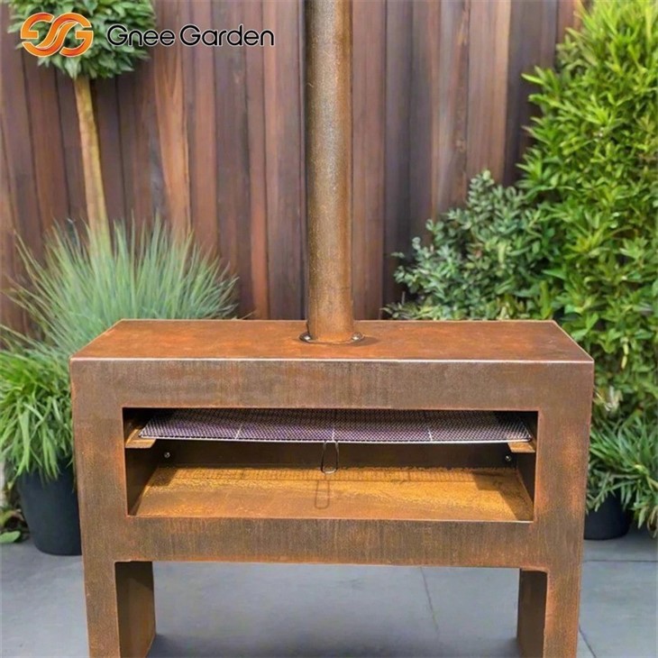 Corten steel sustainable indooroutdoor hearth