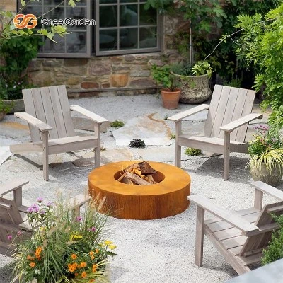 Corten Steel patio fire pit Corten Steel patio fire pit
