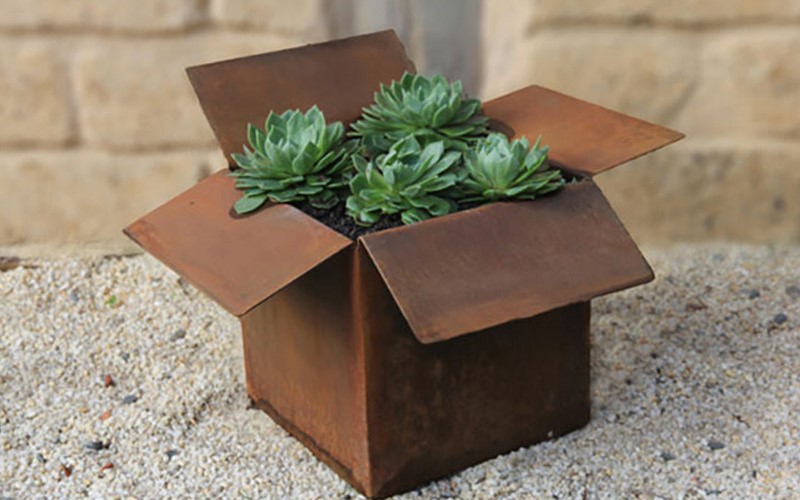 corten planter box corten planter box